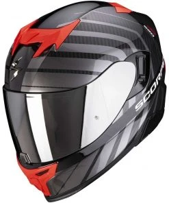 Scorpion EXO-520 AIR SHADE Integrierter Motorradhelm Schwarz Rot