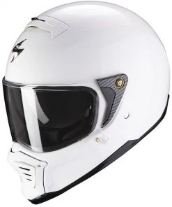 Scorpion Fiberglas Integralhelm Exo-HX1 SOLID Weiß