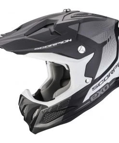 Scorpion VX-22 AIR ATTIS Motorradhelm Matt Schwarz Silber